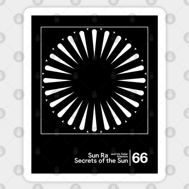 Sun Ra - Secrets of the Sun / Minimal Style Graphic Artwork Design Sticker by saudade